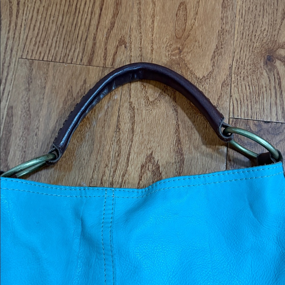Lucky Brand turquoise tote - Picture 3 of 9